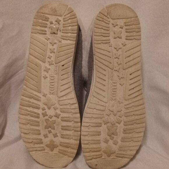 Hey Dude Britt gray white fur lined lace up boots size 10 - Picture 4 of 7